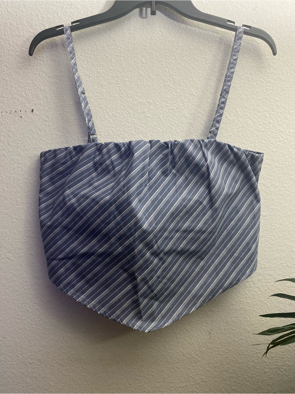 Striped Blue Crop Top